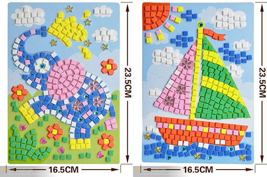 每组只要95元起(免运费),即可享有diy马赛克拼图贴/益智拼贴画〈任选